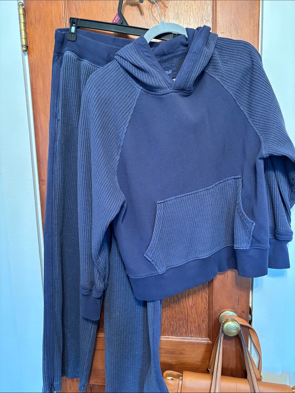 aerie Navy Hoodie Set